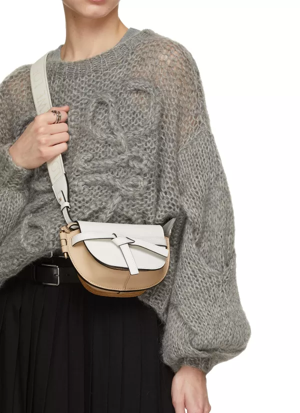 Crossbody>LOEWE Mini Gate Dual Bicolour Leather Bag