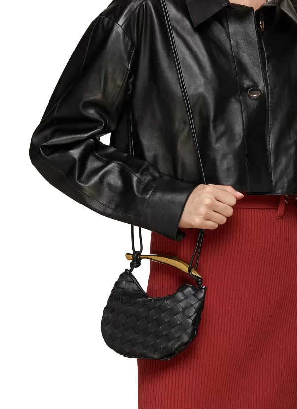 Crossbody>BOTTEGA VENETA Mini Sardine Intrecciato Leather Bag