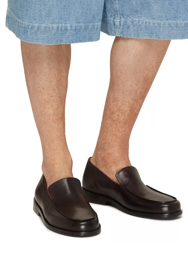 Flats>MARSÈLL Mocasso Leather Loafers