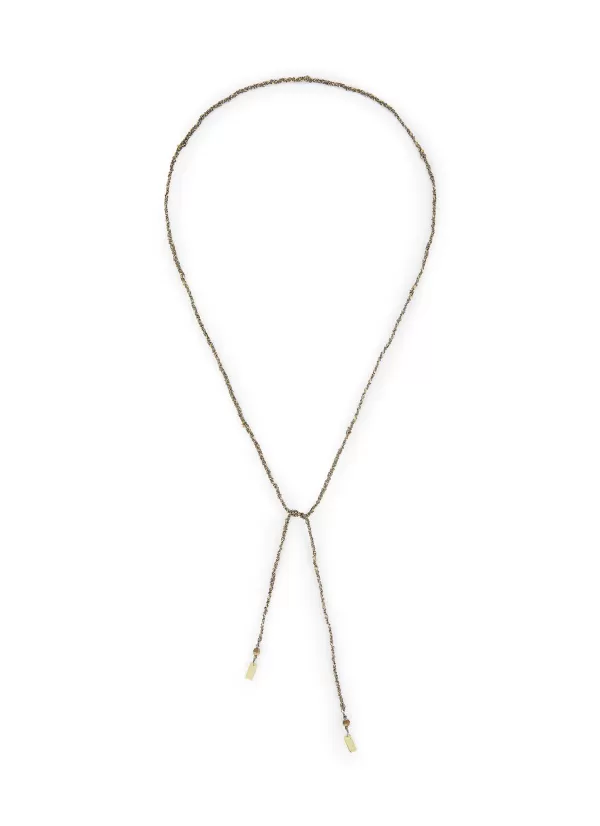 Fashion Jewellery>MARIE LAURE CHAMOREL N° 182 Sterling Silver Silk Yarn Necklace