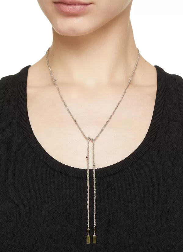 Fashion Jewellery>MARIE LAURE CHAMOREL N° 182 Sterling Silver Silk Yarn Necklace