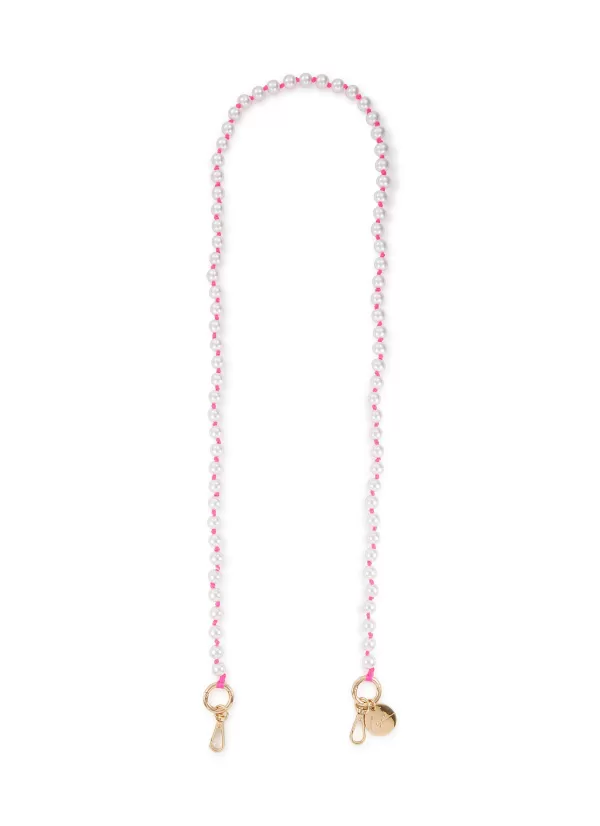 Tech Accessories>LA COQUE FRANCAISE Naomi Artificial Pearl Phone Chain — Blanc