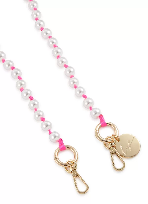 Tech Accessories>LA COQUE FRANCAISE Naomi Artificial Pearl Phone Chain — Blanc