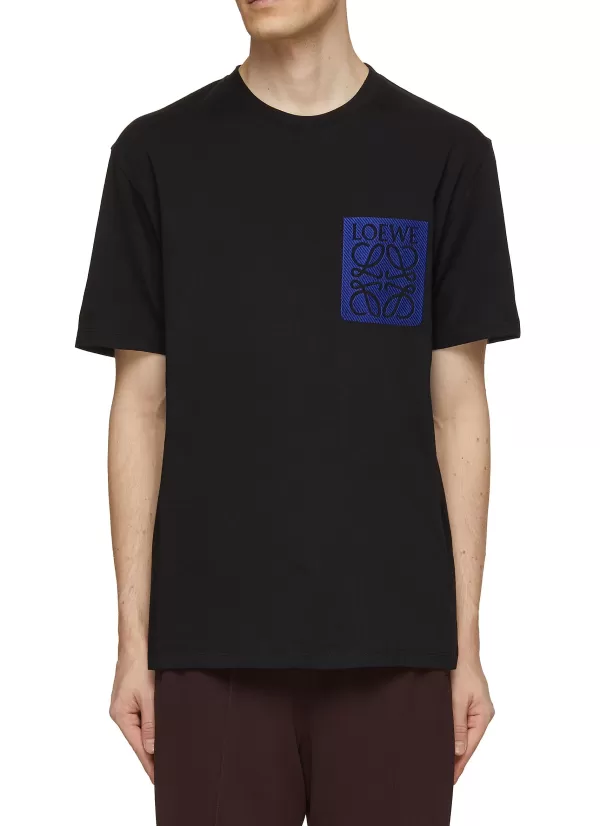 T-Shirts>LOEWE Negative Space Embroidered Angram T-Shirt