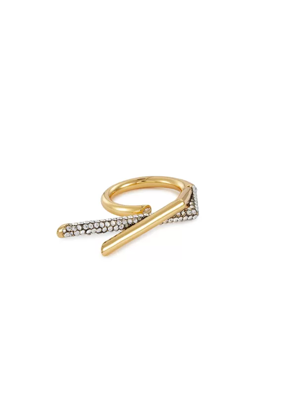 Fashion Jewellery>DEMARSON Neptune Crystal Pave Ring