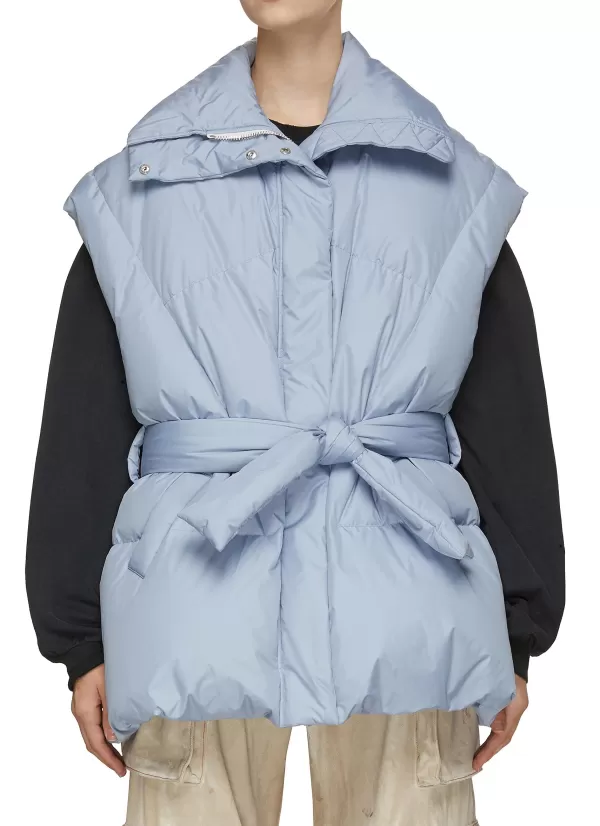 Jackets>KHRISJOY New Iconic Belted Puffer Vest