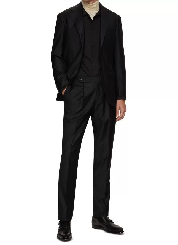 Suits>RING JACKET Notch Lapel Glitter Stripes Evening Suit