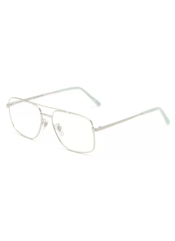 Eyewear>SUPER Numero 111 Argento Metal Optical Glasses