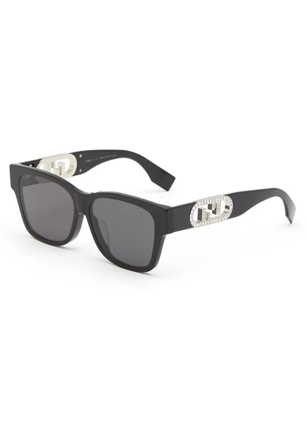 Eyewear>FENDI O'Lock Acetate Sunglasses