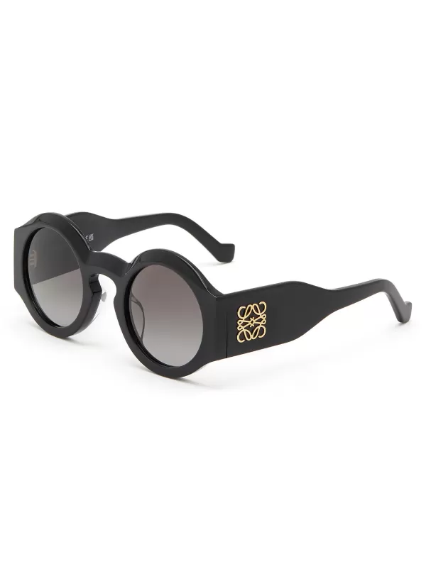 Eyewear>LOEWE Oval Acetate Sunglasses