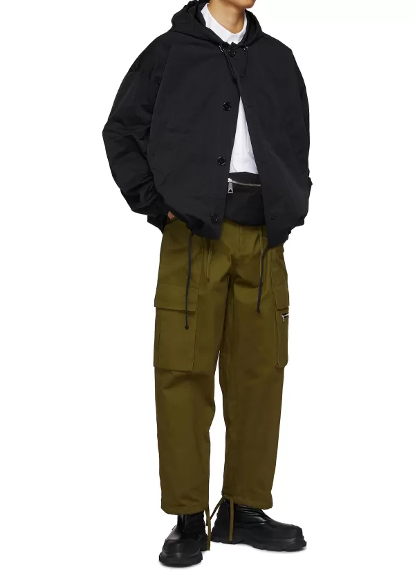 Jackets>BOTTEGA VENETA Packable Hooded Blouson Jacket