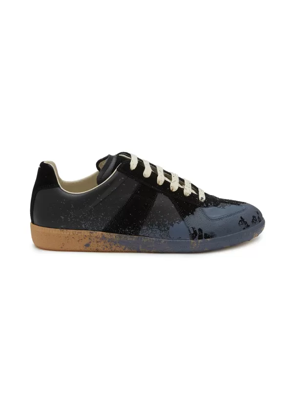 Sneakers>MAISON MARGIELA Paint Replica Leather Sneakers