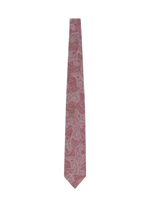 Ties>BRUNELLO CUCINELLI Paisley Print Silk Tie