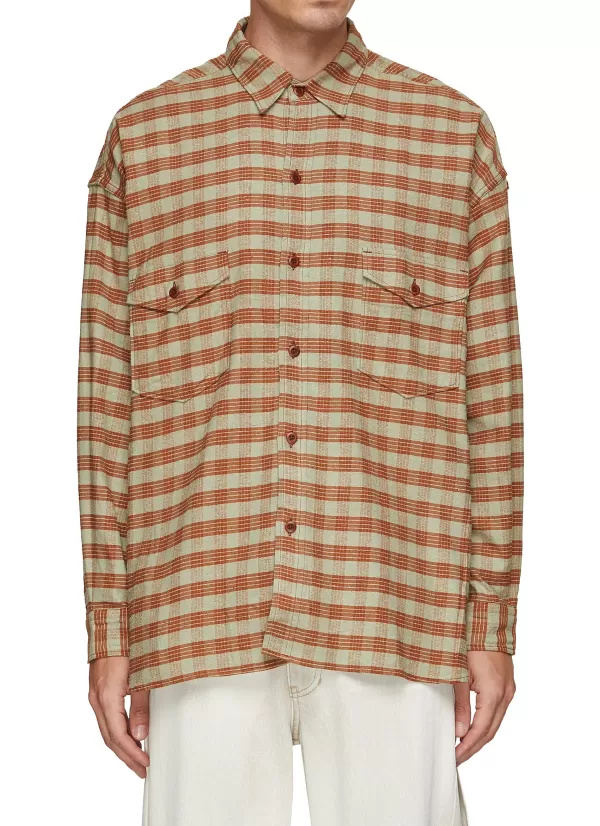 Shirts>NANAMICA Palaka Check Relaxed Fit Shirt