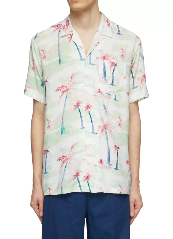 Shirts>SCOTCH & SODA Palm Tree Print Shirt