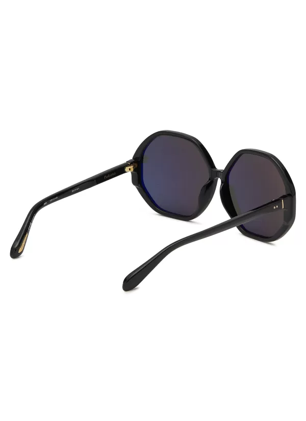 Eyewear>LINDA FARROW Paloma Acetate Round Sunglasses