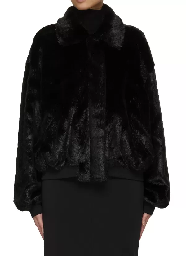 Jackets>THE FRANKIE SHOP Pam Faux Fur Bomber