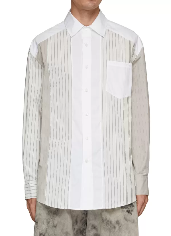 Shirts>FENG CHEN WANG Panelled Shirt