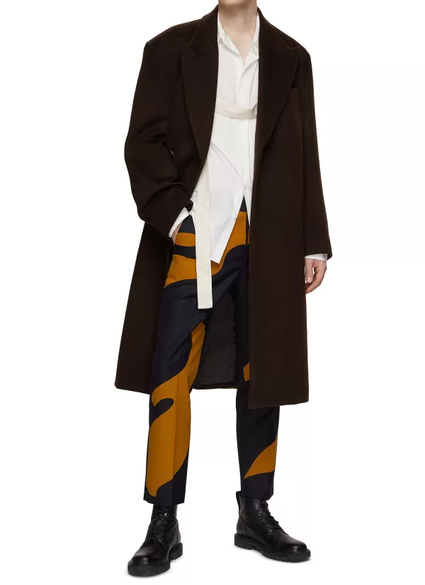 Pants>DRIES VAN NOTEN Paolo Abstract Print Pants