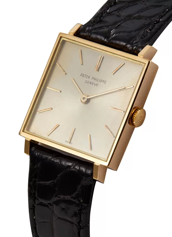 Watches>* Patek Philippe Silver Dial 18K Yellow Gold Case Watch