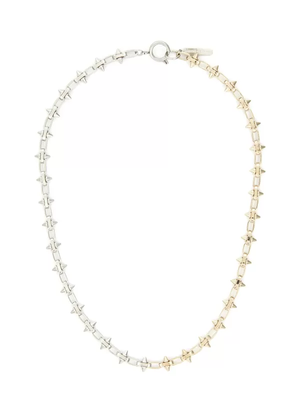 Fashion Jewellery>JUSTINE CLENQUET Paul Palladium 24K Gold Plated Necklace