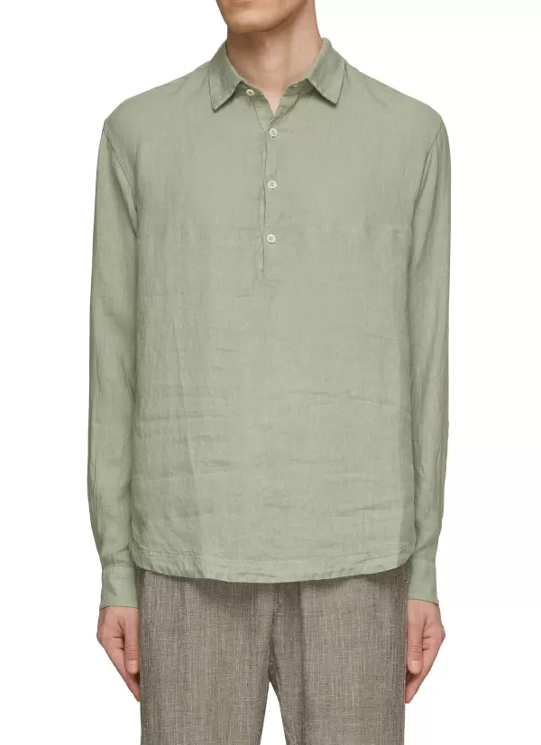 Shirts>BARENA Pavan Telino Linen Shirt