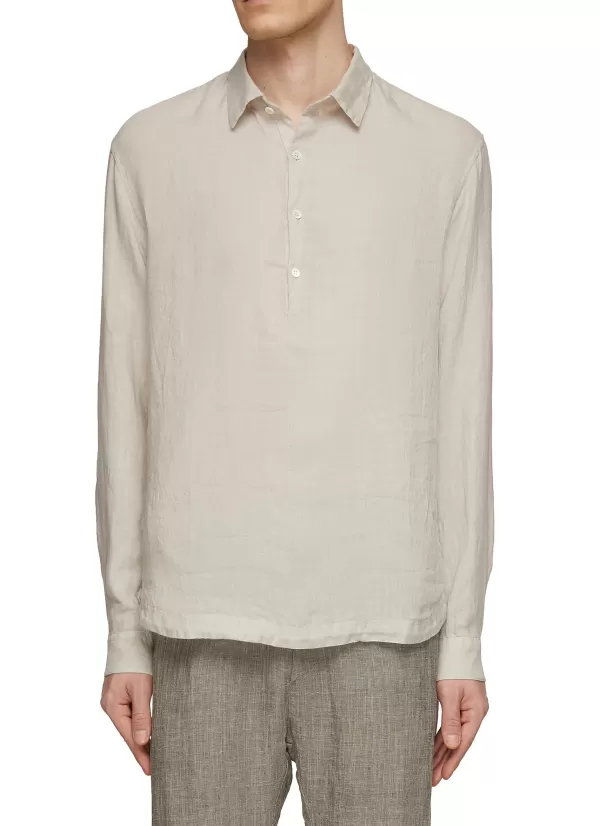 Shirts>BARENA Pavan Telino Linen Shirt