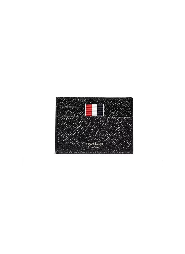 Small Leather Goods>THOM BROWNE Pebble Grain Leather Cardholder