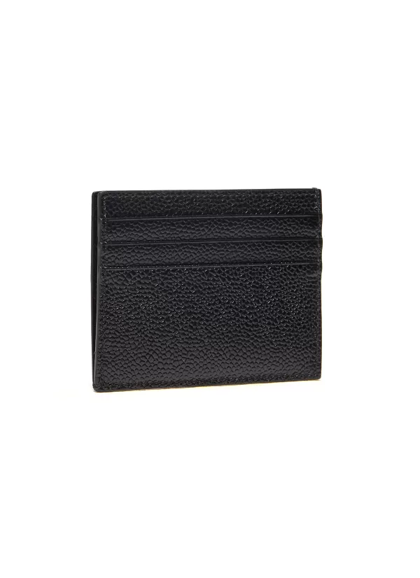 Small Leather Goods>THOM BROWNE Pebble Grain Leather Cardholder