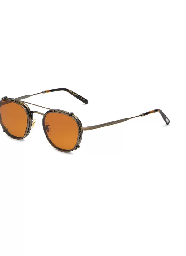 Eyewear>OLIVER PEOPLES ACCESSORIES Pillow Metal Round Sunglasses