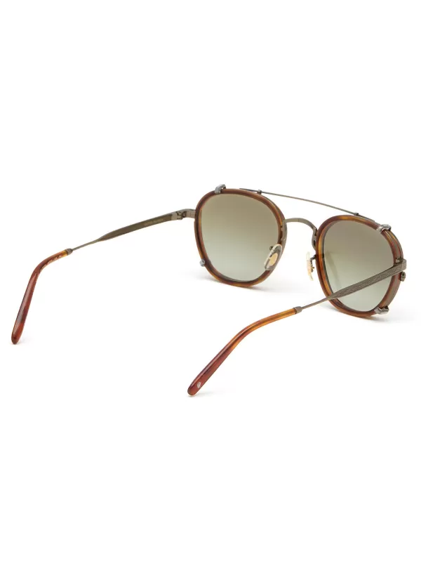 Eyewear>OLIVER PEOPLES ACCESSORIES Pillow Metal Round Sunglasses