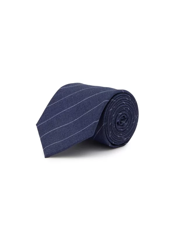 Ties>STEFANOBIGI MILANO Pin Stripe Summer Wool Tie