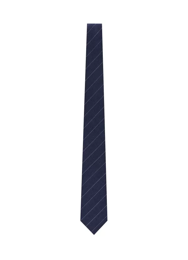 Ties>STEFANOBIGI MILANO Pin Stripe Summer Wool Tie