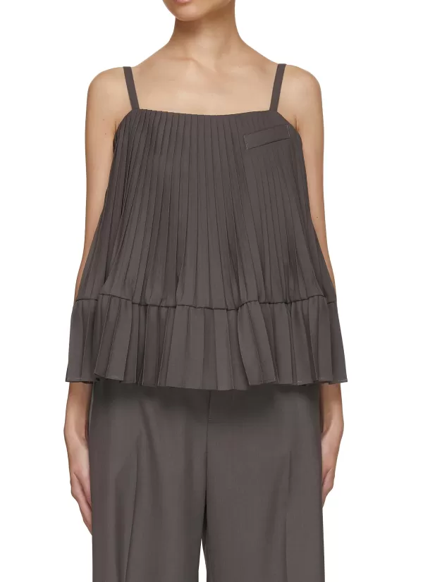 Tops>SACAI Pleated Cami