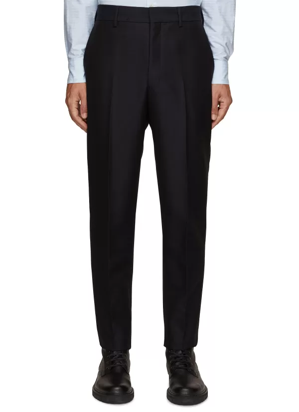 Pants>PRADA Pleated Slim Fit Pants