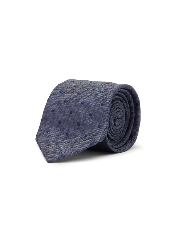 Ties>STEFANOBIGI MILANO Polka Dot Embroidered Silk Tie