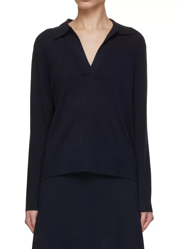 Knitwear>ARCH4 Polo Collared Cashmere Jumper