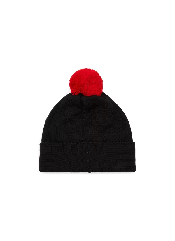 Accessories>CANADA GOOSE Pom Pom Logo Kids Toque Beanie Hat