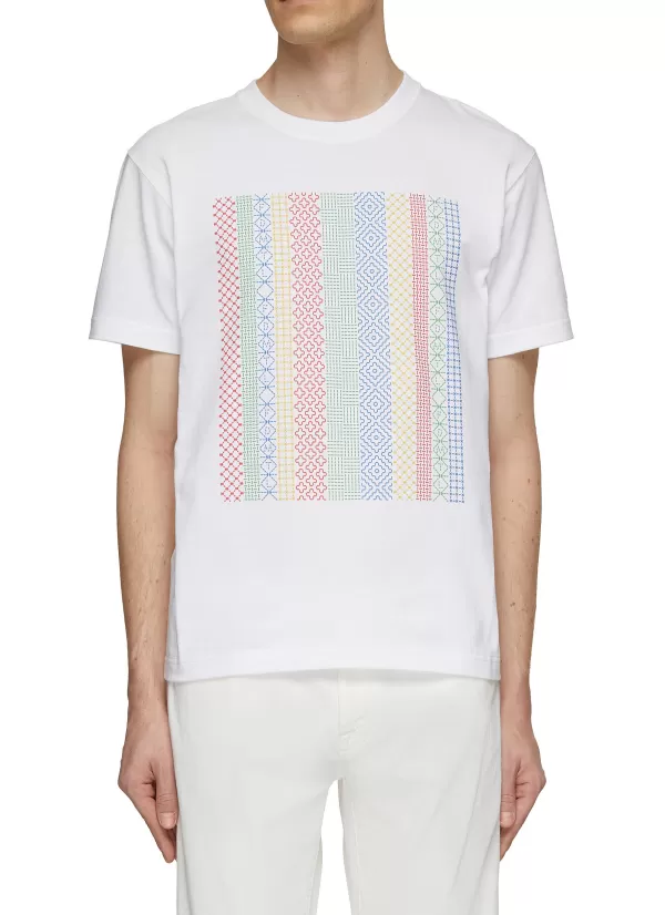 T-Shirts>FDMTL Printed Sashiko T-Shirt