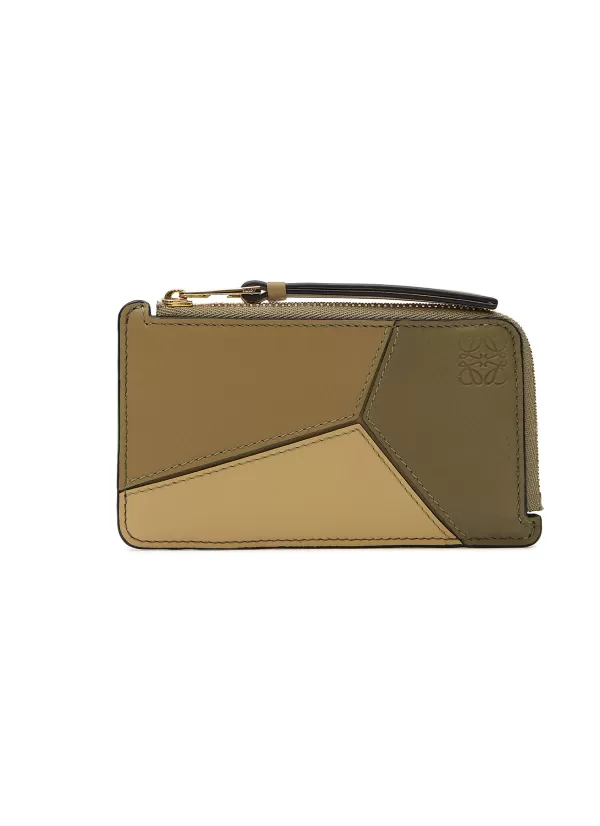 Small Leather Goods>LOEWE Puzzle' Calf Leather Coin Cardholder