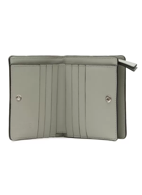 Small Leather Goods>LOEWE Puzzle' Calf Leather Compact Zip Wallet