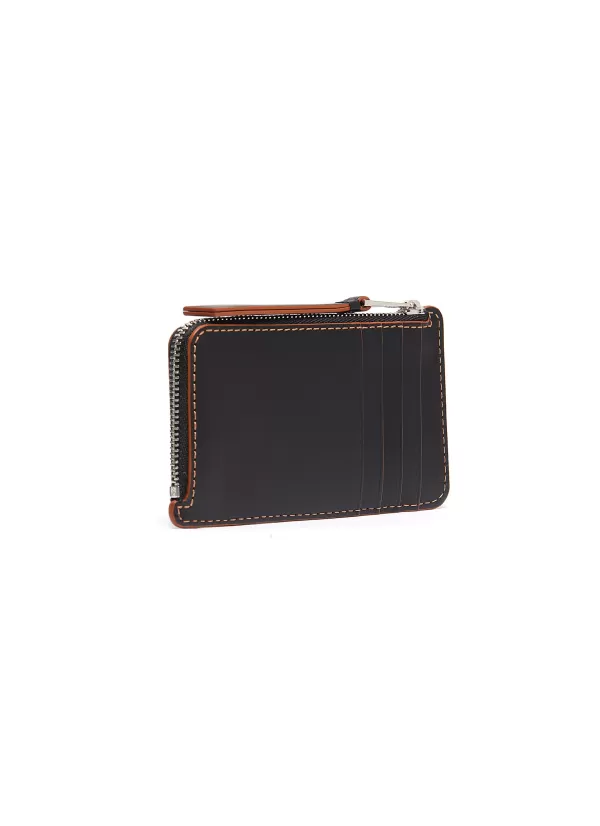 Small Leather Goods>LOEWE Puzzle' Contrast Stitch Zipped Leather Cardholder