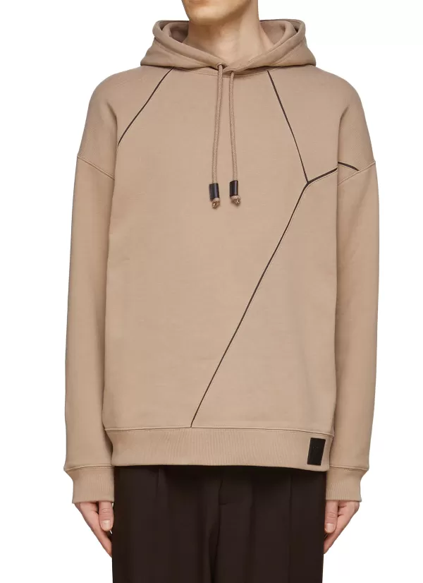 Pullovers & Hoodies>LOEWE Puzzle' Cotton Drawstring Hoodie