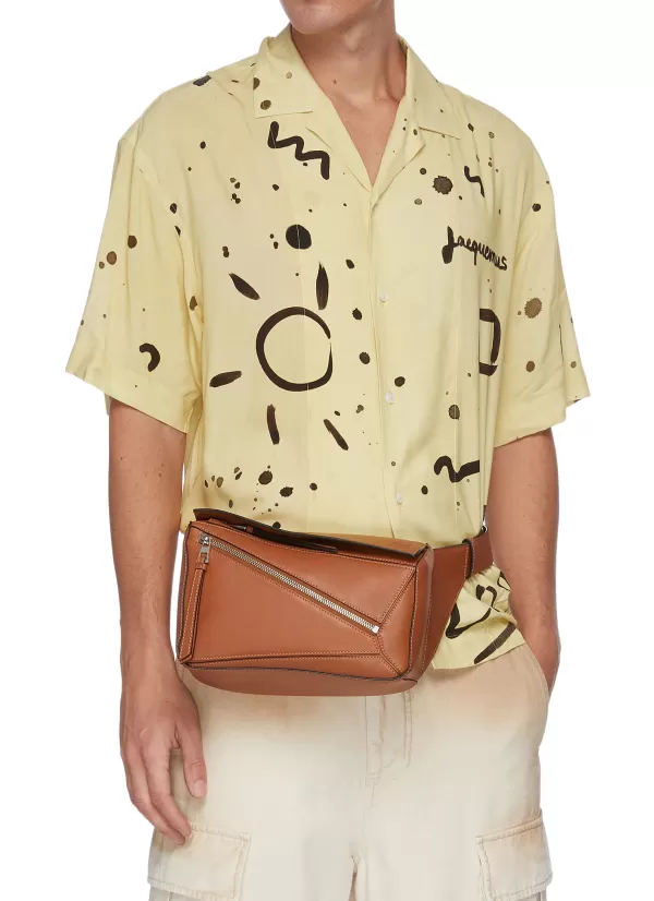 Shoulder Bags>LOEWE Puzzle' Geometric Panel Small Leather Bumbag