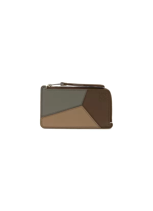 Small Leather Goods>LOEWE Puzzle Leather Coin Cardholder