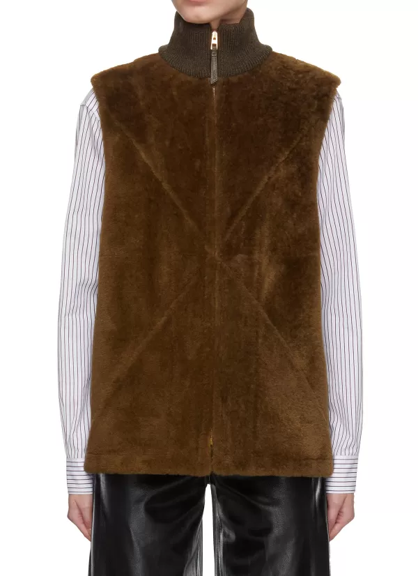 Coats>LOEWE Puzzle Shearling Vest