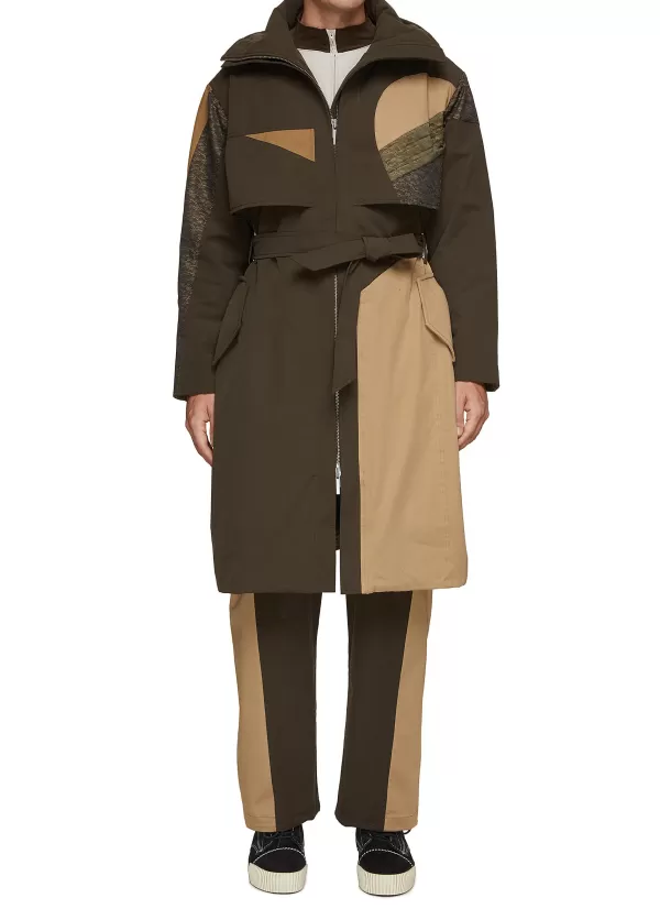 Coats>FENG CHEN WANG Quilted Panel Coat