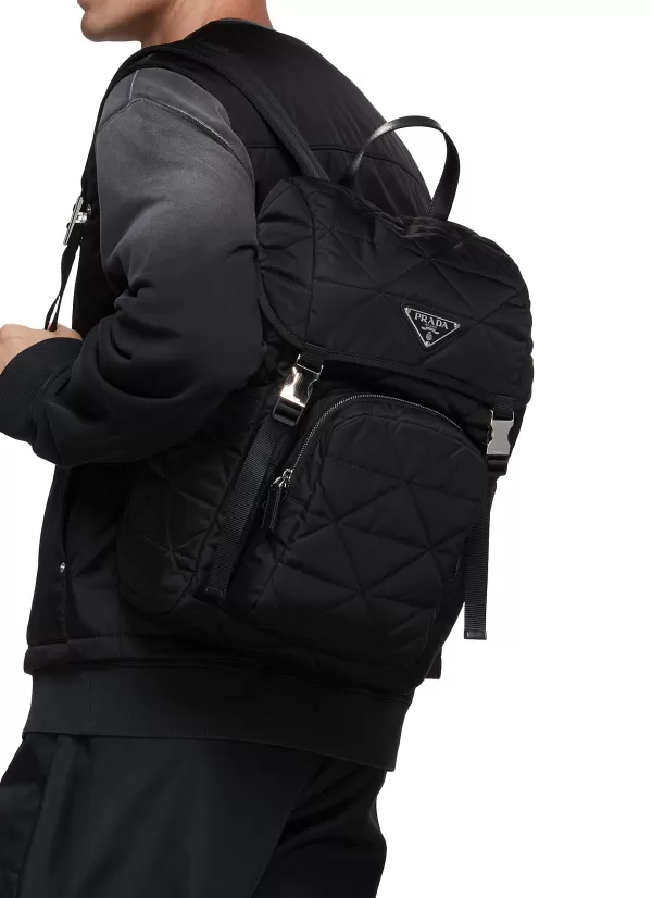 Backpacks>PRADA Quilted Re-Nylon Backpack