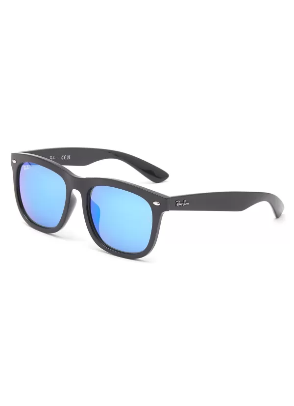 Eyewear>RAY BAN Reflective Lens Acetate Square Sunglasses