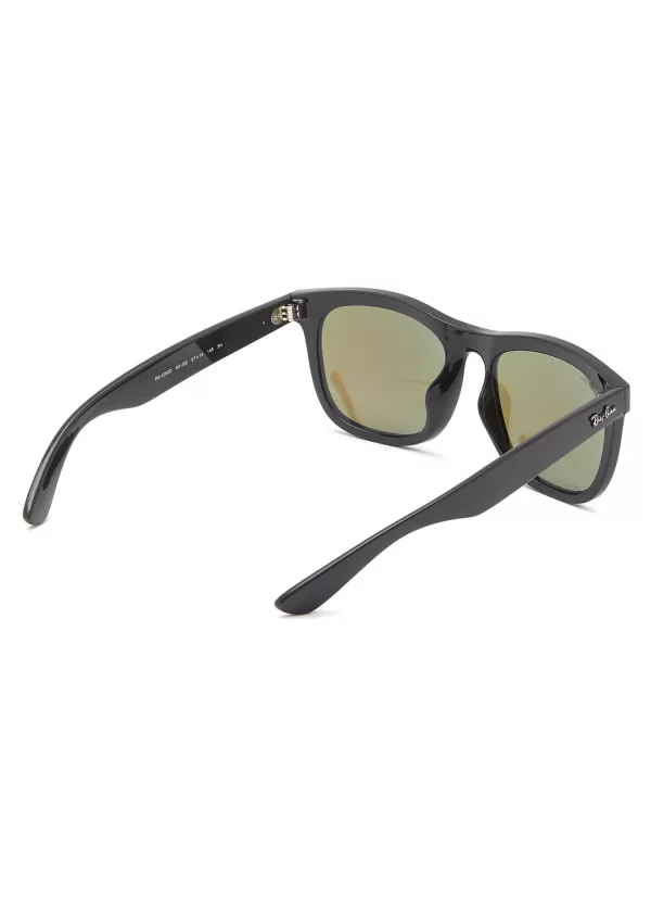 Eyewear>RAY BAN Reflective Lens Acetate Square Sunglasses